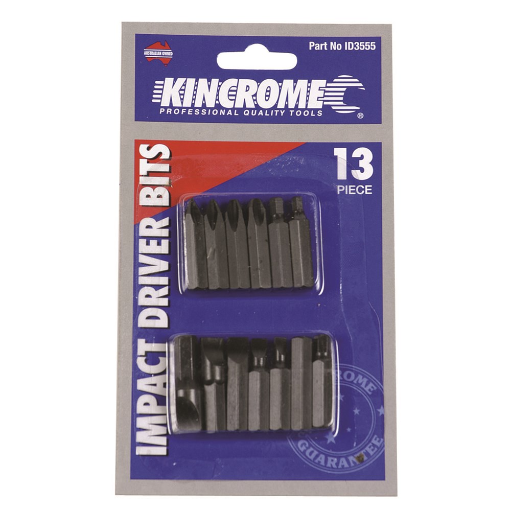 KINCROME IMPACT DRIVER BITS 13 PCE